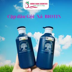 Combo Dầu Gội Xả Biotin Xanh Phục hồi Và Kích Thích Mọc Tóc 500ml