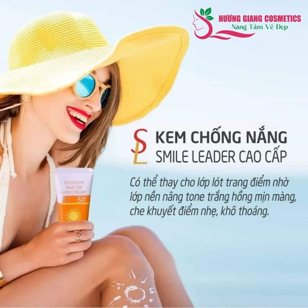 Kem Chống Nắng ngừa Lão Hoá SL Smile Leader Sun Cream SPF 50+ 60ml