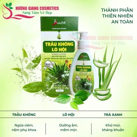 Dung Dịch Vệ Sinh Phụ Nữ An Hoà Phát Thảo Mộc Trầu Không Lô Hội 150ml