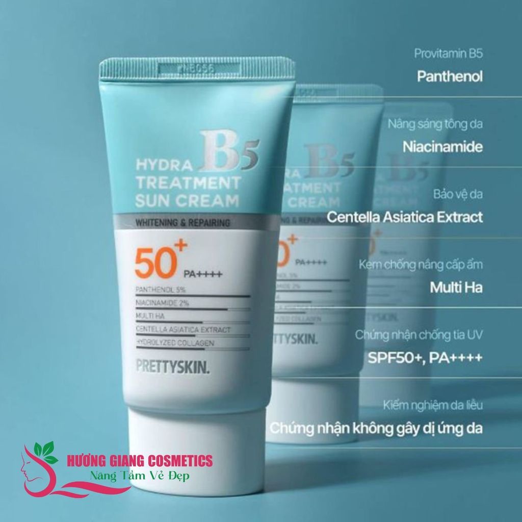 Kem Chống Nắng phục hồi da Prettyskin Hydra B5 Treatment Sun Cream