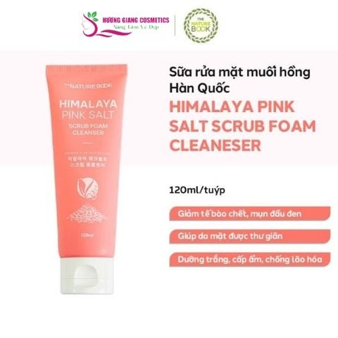 Sữa rửa mặt muối hồng Himalaya The Nature Book Hàn Quốc 120ml