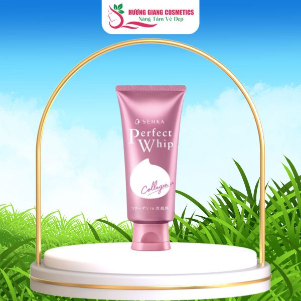 Sữa Rửa Mặt Senka Perfect Whip Collagen Tạo Bọt Bổ Sung Collagen 120g
