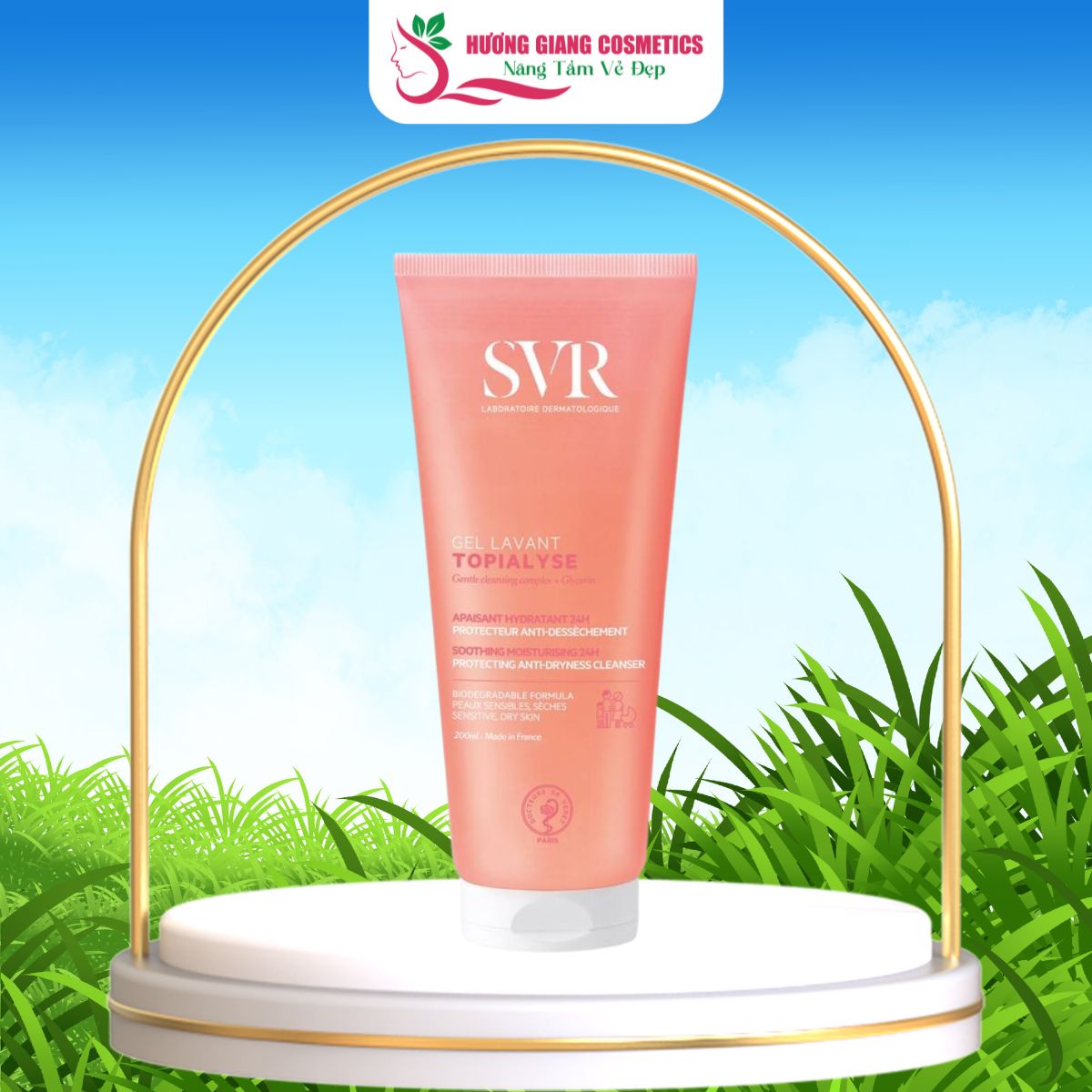 Sữa Rửa Mặt SVR Không Xà Phòng Cho Da Khô, Nhạy Cảm 200ml-Hồng