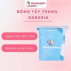 Bông Tẩy Trang Cừu Habaria Cho Da Nhạy Cảm Thấm Hút Nhanh 234 Miếng