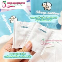 Bông Tẩy Trang Cừu Habaria Cho Da Nhạy Cảm Thấm Hút Nhanh 234 Miếng