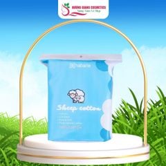Bông Tẩy Trang Cừu Habaria Cho Da Nhạy Cảm Thấm Hút Nhanh 234 Miếng