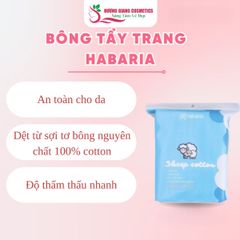 Bông Tẩy Trang Cừu Habaria Cho Da Nhạy Cảm Thấm Hút Nhanh 234 Miếng
