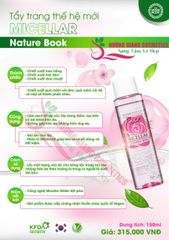 Nước Tẩy Trang hoa hồng Micellar The Nature Book Hàn Quốc 150ml