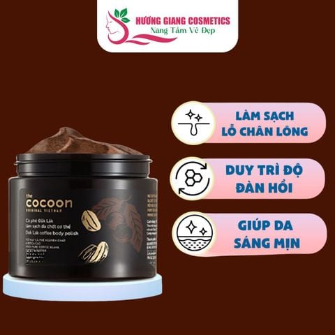 Tẩy Tế Bào Chết Toàn Thân Cocoon Coffee Body Cà Phê Đắk Lắk 200ml