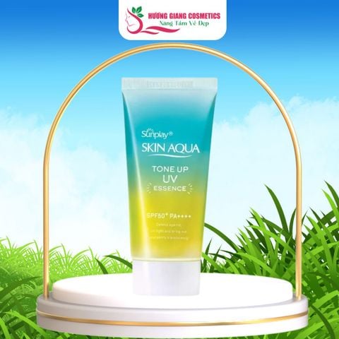 Kem Chống Nắng Sunplay Skin Aqua Tone Up UV Essence Mint Green SPF50+50g