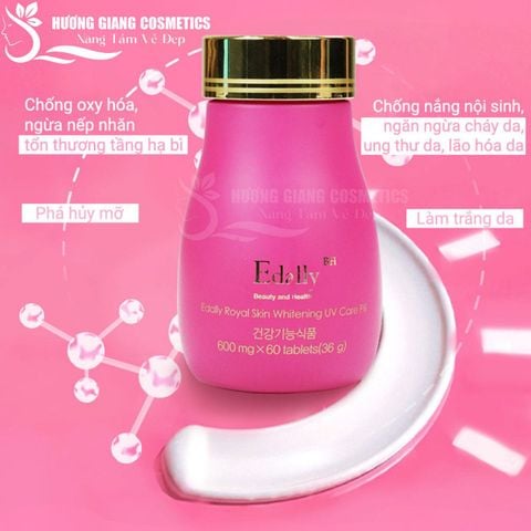 Viên Uống Trắng Da Chống Nắng Edally BH Royal Skin Whitening UV Care Pill