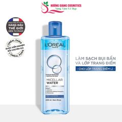 Nước Tẩy Trang L'ORÉAL Micellar Water 3IN1-400 ml-Làm Sạch Sâu