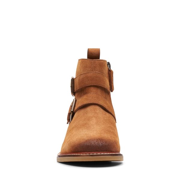 Giày Bốt Da Nữ Clarks - Cologne Buckle