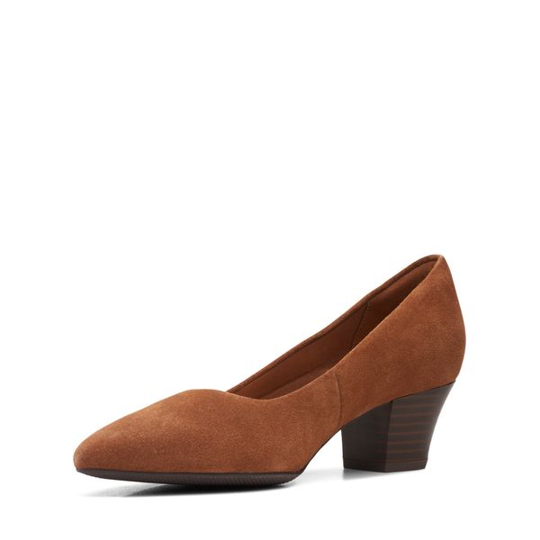 Giày Cao Gót 5cm Da Nữ Clarks - Teresa Step