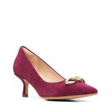 Giày Cao Gót 5.5cm Da Lộn Nữ Clarks - Violet55 Trim