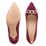 Giày Cao Gót 5.5cm Da Lộn Nữ Clarks - Violet55 Trim