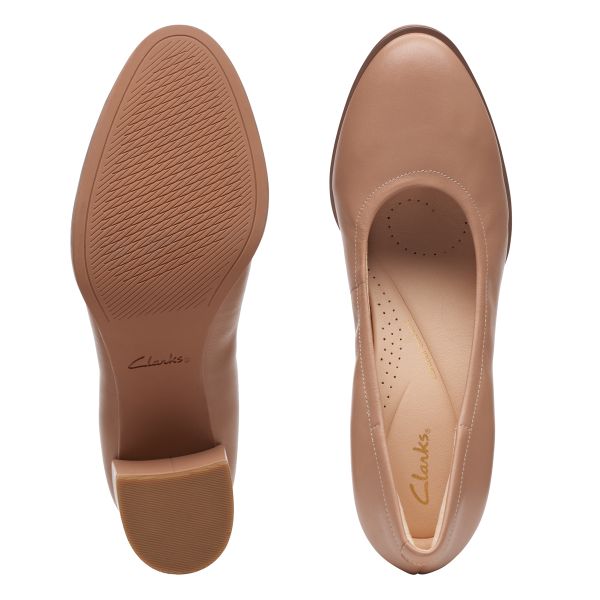 Giày Cao Gót 5.5cm Da Nữ Clarks - Freva55 Court
