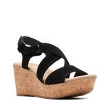 Giày Xăng Đan Đế Xuồng Da Lộn Nữ Clarks - Rose Way