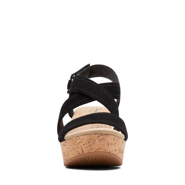 Giày Xăng Đan Đế Xuồng Da Lộn Nữ Clarks - Rose Way