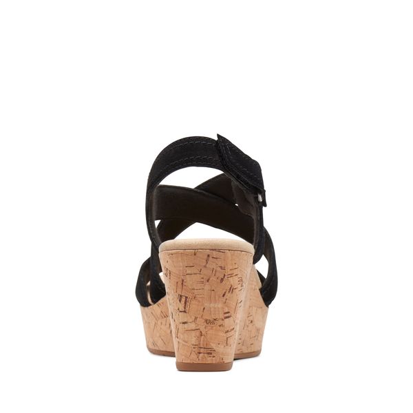 Giày Xăng Đan Đế Xuồng Da Lộn Nữ Clarks - Rose Way