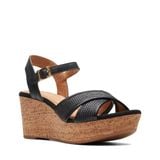 Giày Xăng Đan Đế Xuồng Da Nữ Clarks - Elleri Plum