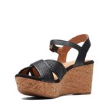 Giày Xăng Đan Đế Xuồng Da Nữ Clarks - Elleri Plum