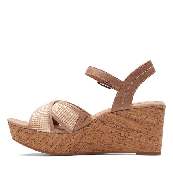 Giày Xăng Đan Đế Xuồng Da Nữ Clarks - Elleri Plum