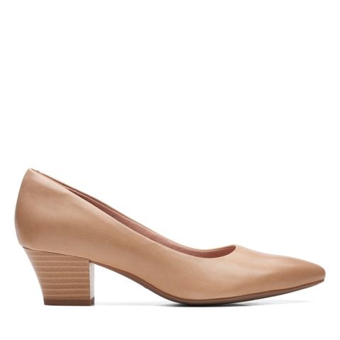 Giày Cao Gót 5cm Da Nữ Clarks - Teresa Step