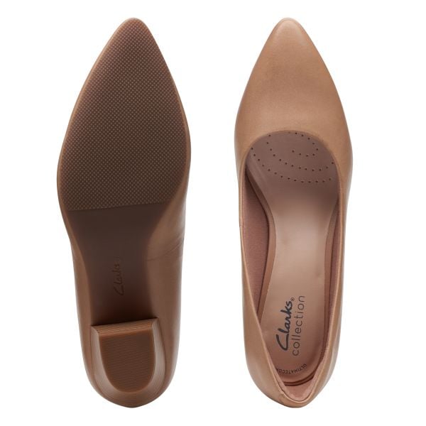 Giày Cao Gót 5cm Da Nữ Clarks - Teresa Step