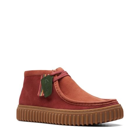 Giày Bốt Da Lộn Nam Clarks - Torhill Hi