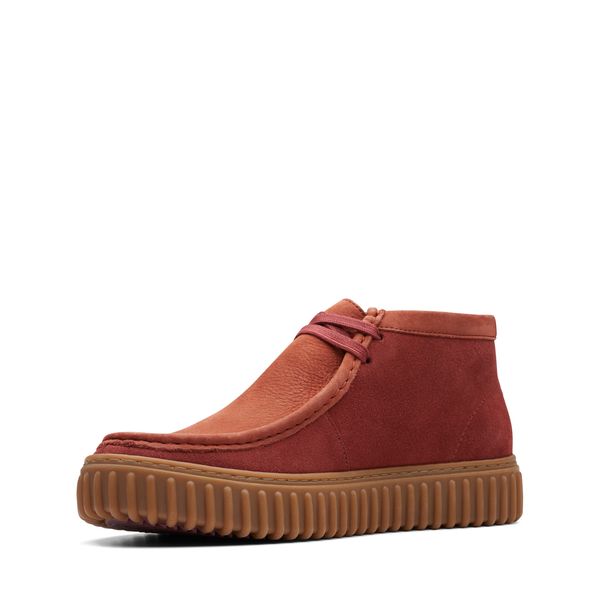 Giày Bốt Da Lộn Nam Clarks - Torhill Hi