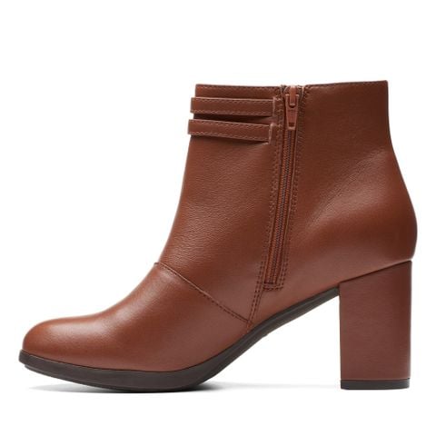 Giày Bốt Cao Gót Da Nữ Clarks - Bayla Light