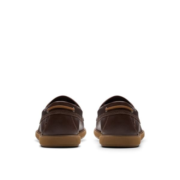 Giày Lười Da Nam Clarks - Bratton Boat