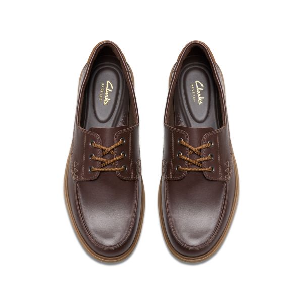 Giày Lười Da Nam Clarks - Bratton Boat