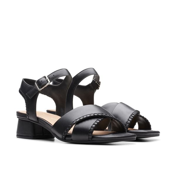 Giày Xăng Đan Cao Gót 3.5cm Da Nữ Clarks - Serina35 Cross