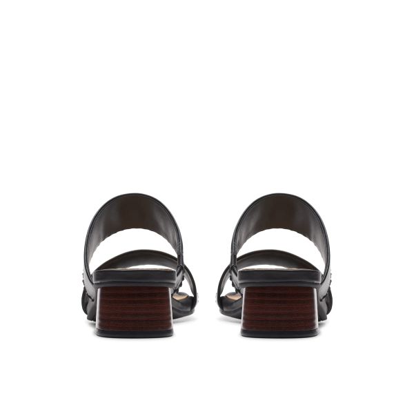 Dép Quai Ngang Cao Gót 3.5cm Da Nữ Clarks - Serina35 Mule