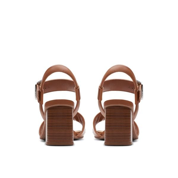 Giày Xăng Đan Cao Gót 6.5cm Da Nữ Clarks - Siara65 Buckle