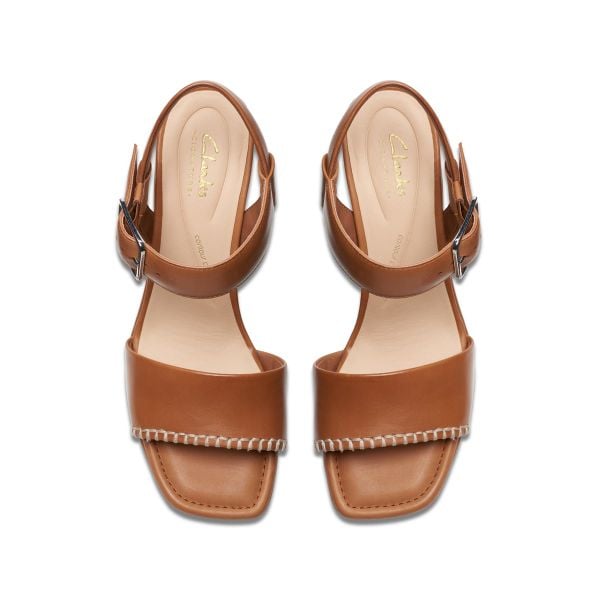 Giày Xăng Đan Cao Gót 6.5cm Da Nữ Clarks - Siara65 Buckle