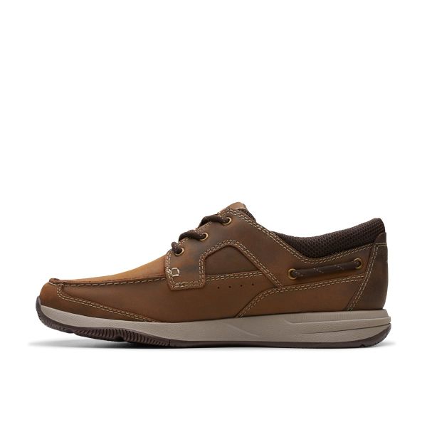 Giày Buộc Dây Da Nam Clarks - Sailview Lace
