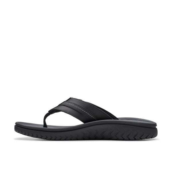 Dép Xỏ Ngón Da Nam Clarks - Wesley Sun