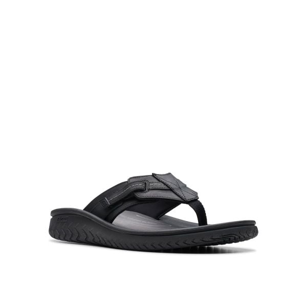 Dép Xỏ Ngón Da Nam Clarks - Wesley Sun