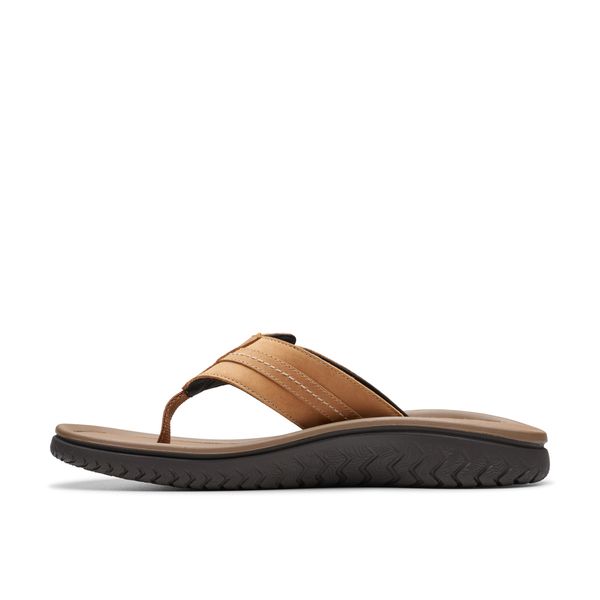 Dép Xỏ Ngón Da Nam Clarks - Wesley Sun
