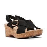 Giày Xăng Đan Đế Xuồng Da Nubuck Nữ Clarks - Giselle Dove