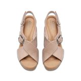 Giày Xăng Đan Đế Xuồng Da Nubuck Nữ Clarks - Giselle Dove