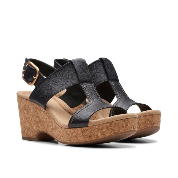 Giày Xăng Đan Đế Xuồng Da Nữ Clarks - Giselle Style