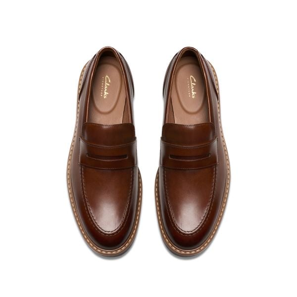 Giày Lười Da Nam Clarks - Aldwin Step