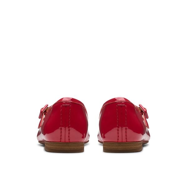 Giày Đế Bệt Da Bóng Nữ Clarks - Fawna Sky