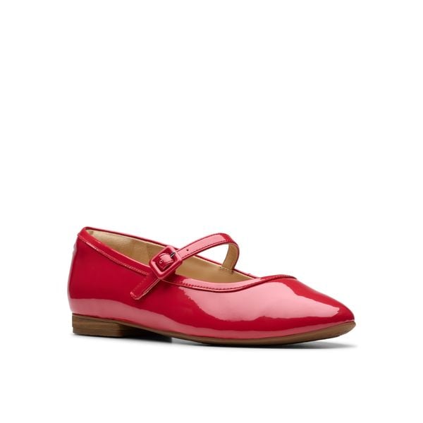 Giày Đế Bệt Da Bóng Nữ Clarks - Fawna Sky