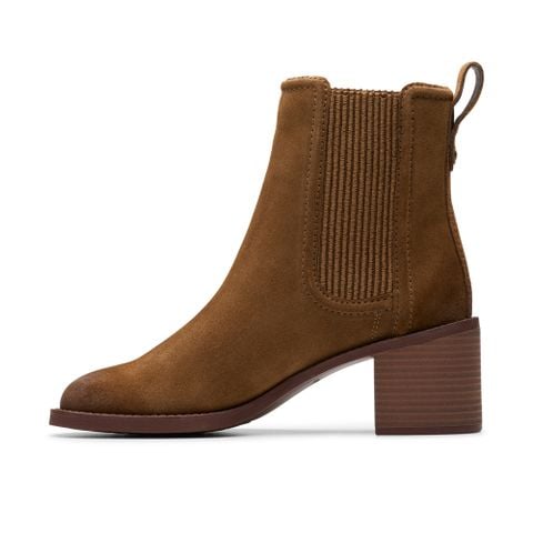 Giày Bốt Cao Gót Da Lộn Nữ Clarks - Chamberly Top