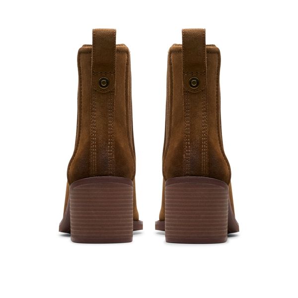 Giày Bốt Cao Gót Da Lộn Nữ Clarks - Chamberly Top